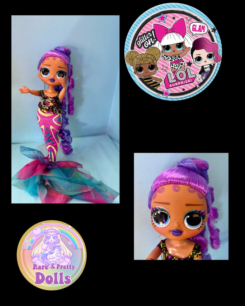 Lol Doll Green Glitter Hair Ponytail Lol Doll Teal Hair LOL