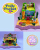 Polly Pocket Lightup horse house & Happy horses