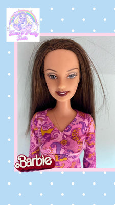 Casual denim barbie dark hair