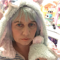 Blue Fluffy Bear Hat