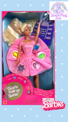 Twirling makeup Barbie